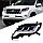 Передние фары на Land Cruiser Prado 150 2014-17 дизайн Lexus, фото 9
