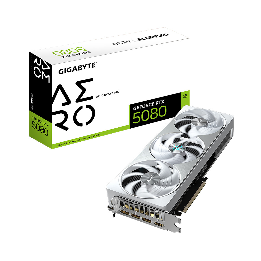 Видеокарта Gigabyte (GV-N5080AERO OC-16GD) RTX5080 AERO OC 16G, фото 1