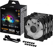 asus Комплект вентиляторов ASUS TUF GAMING TR120 ARGB REVERSE BLACK 3IN1