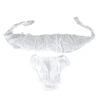 Трусы и топ на завязках 10шт/уп БЕЛЫЕ