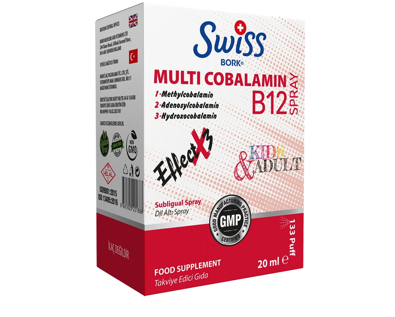 Swiss Bork® Multi Cobalamin B12 - B12 в форме метилкобаламина 20 ml, фото 1