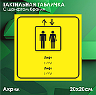 Тактильные таблички (пиктограммы) "Лифт для инвалидов" (со шрифтом Брайля), фото 2