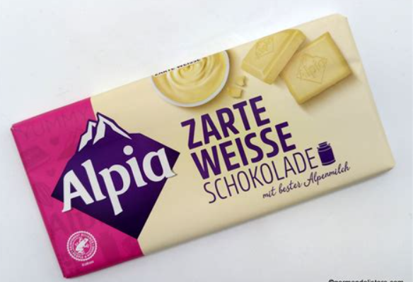 Белый шоколад Alpia Zarte Weisse 100 гр. / Германия
