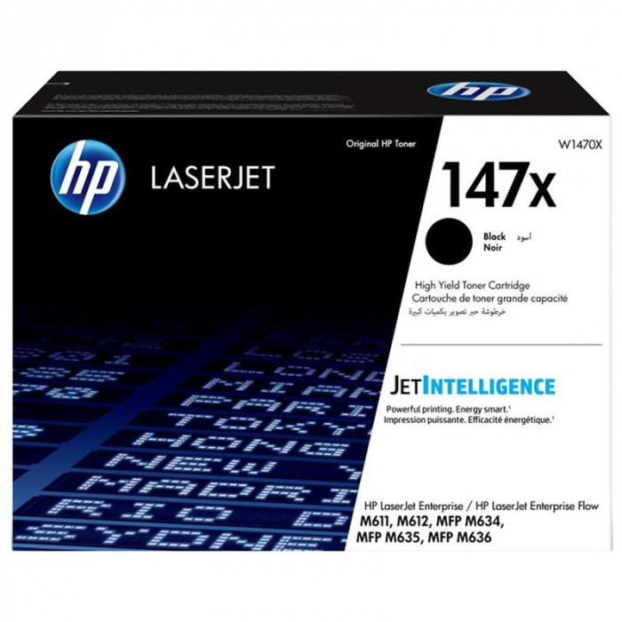 hp Лазерный картридж HP W1470, 147X, оригинальный лазерный картридж увеличенной емкости LaserJet, черный
