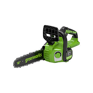Цепная пила аккумуляторная Greenworks 2007007UB GD24CS30 24V 30см бесщеточная c 1хАКБ 4 Ач и ЗУ, фото 1