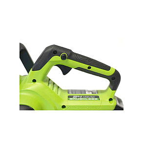 Цепная пила аккумуляторная Greenworks 2007007UB GD24CS30 24V 30см бесщеточная c 1хАКБ 4 Ач и ЗУ, фото 4