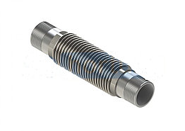 Компенсатор сильфонный универсальный газовый резьбовой КСУ-Г/Р 50-3-30-20-60(DN50,L240мм)