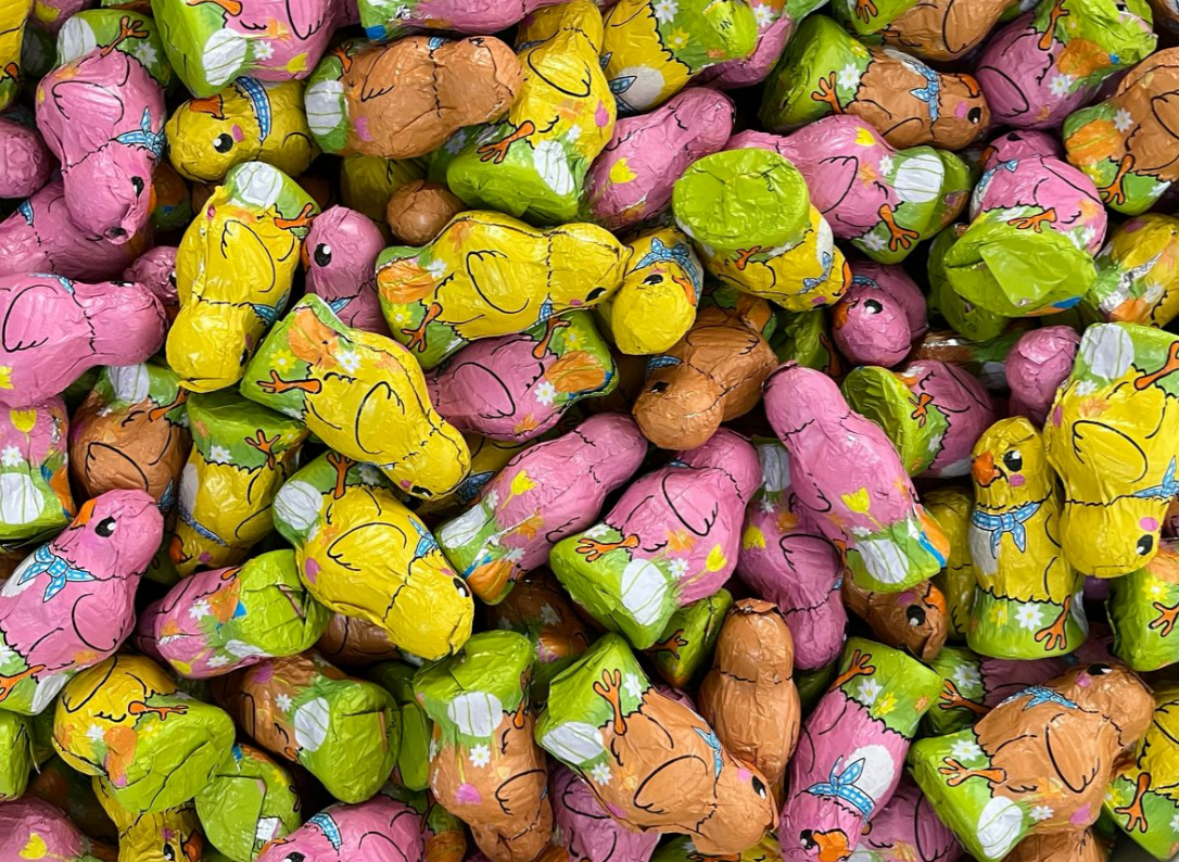 Шоколадные фигурки Цыплята 1 кг АССОРТИ (на вес) \Германия\