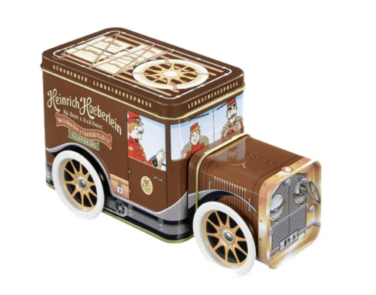Пряники Heinrich Haeberlein Машина + муз.шкатулка 200 гр