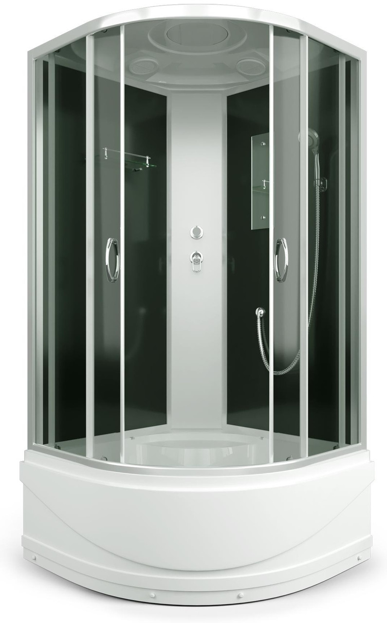 Душевая кабина ERLIT ER3510TP-C4 1000*1000*2150 высокий, серый поддон, тонированное стекло