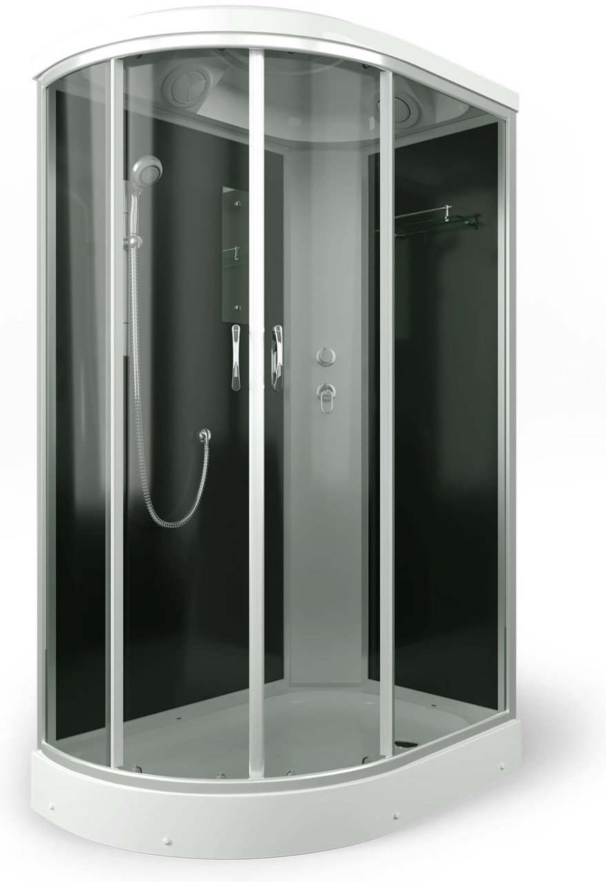 Душевая кабина ERLIT ER3512PR-C4 1200*800*2150 низкий, серый поддон, тонированое стекло, фото 1
