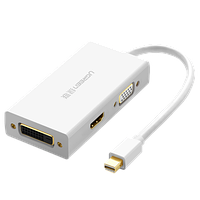 Конвертер Ugreen MD114 Mini DP To HDMI/ VGA/ DVI(24+1) Converter Black  20418