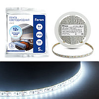 Светодиодная LED лента Feron LS612, 120SMD (2835)/m 9.6W/m 12V 5m 6500К
