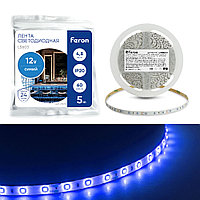 Светодиодная LED лента Feron LS603, 60SMD (2835)/m 4.8W/m 12V 5m синий