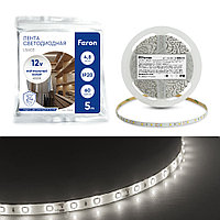 Светодиодная LED лента Feron LS603, 60SMD (2835)/m 4.8W/m 12V 5m 4000К