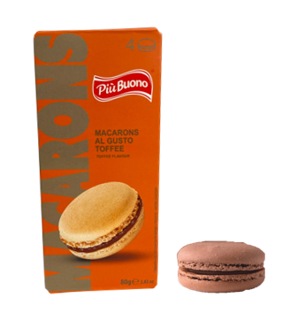 Macarons Piu Buono Toffee 80 гр