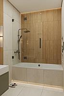 Шторка-гармошка на ванну стеклянная 800*1500*8 мм