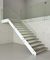 Перила стеклянные с креплением на точках 8 мм