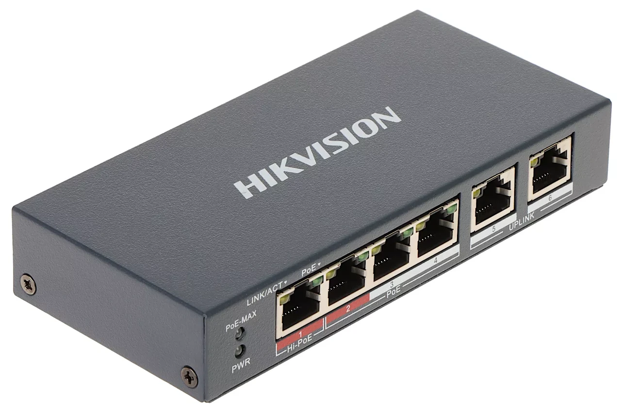 Коммутатор Hikvision DS-3E1106HP-EI