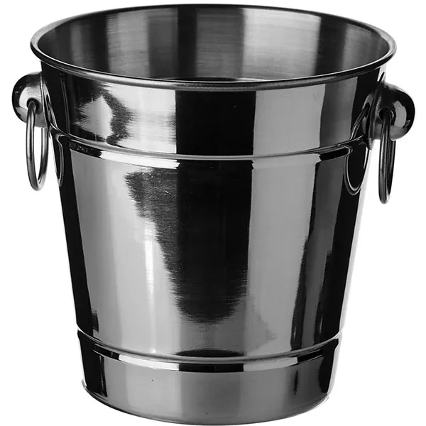 Емкость для льда «Проотель» сталь нерж. 1,5л D=14/9,H=13см металлич., фото 1