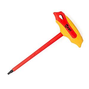 Ключ диэлектрический шестигранный Т-образный 4 мм серия ПРОФИ для работ под напряжением до 1000 В, стандарт