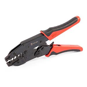 Пресс-клещи СТО-08 серия ПРОФИ (кримпер) с матрицей для опрессовки изолированных и неизолированных