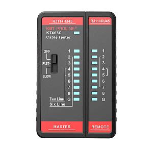 LAN-тестер кабельный KT 468С серия PROLINE для проверки витой пары и телефонного кабеля