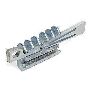 Зажим монтажный клиновой МКЗ-3 серия ПРОФИ для захвата и фиксации канатов и проводов А и АС при протяжке