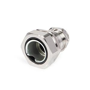 Ввод кабельный для металлорукава из нержавеющей стали ВК-М25(13-18 мм)-МР25 (INOX) герметичный с метрической