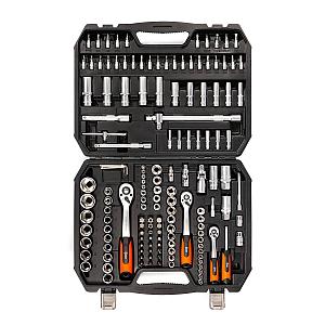 Набор инструментов НАИ-09/150 серия KBT-PROFESSIONAL с торцевыми шестигранными головками и трещоткой 1/2’’,