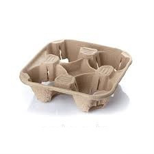 Держатель для стаканов для 4-х стаканов 200*200*50 натуральный, фото 1