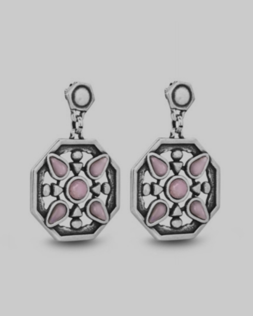 Серьги / Indian Secret - матовый розовый / ЕВ75, фото 1