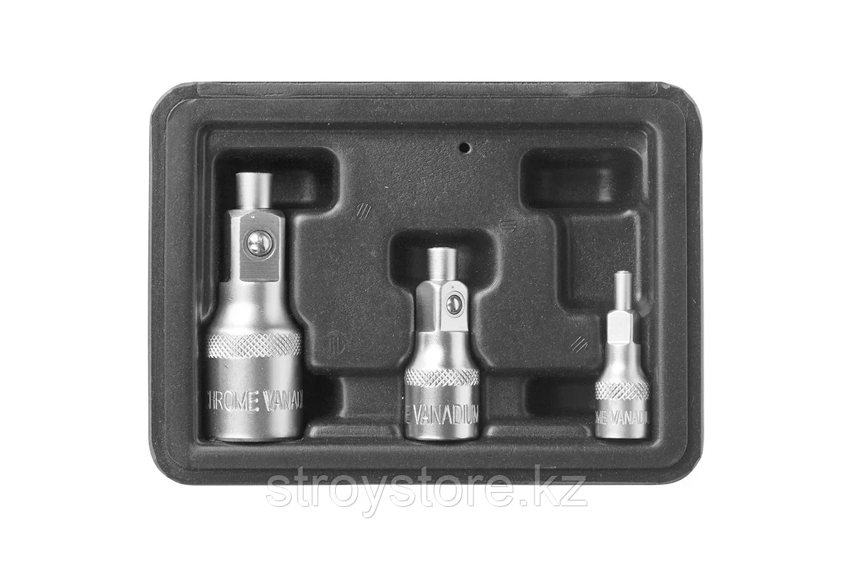 Набор магнитных адаптеров, 3шт, ЗУБР 1/2", 3/8", 1/4"