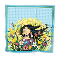 Платок Aspan Nauryz Blue 60*60 см