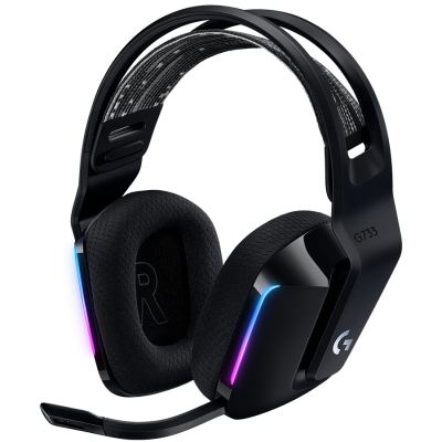 Logitech 981-000864 Гарнитура беспроводная игровая G733 LIGHTSPEED Wireless RGB Gaming Headset - BLACK