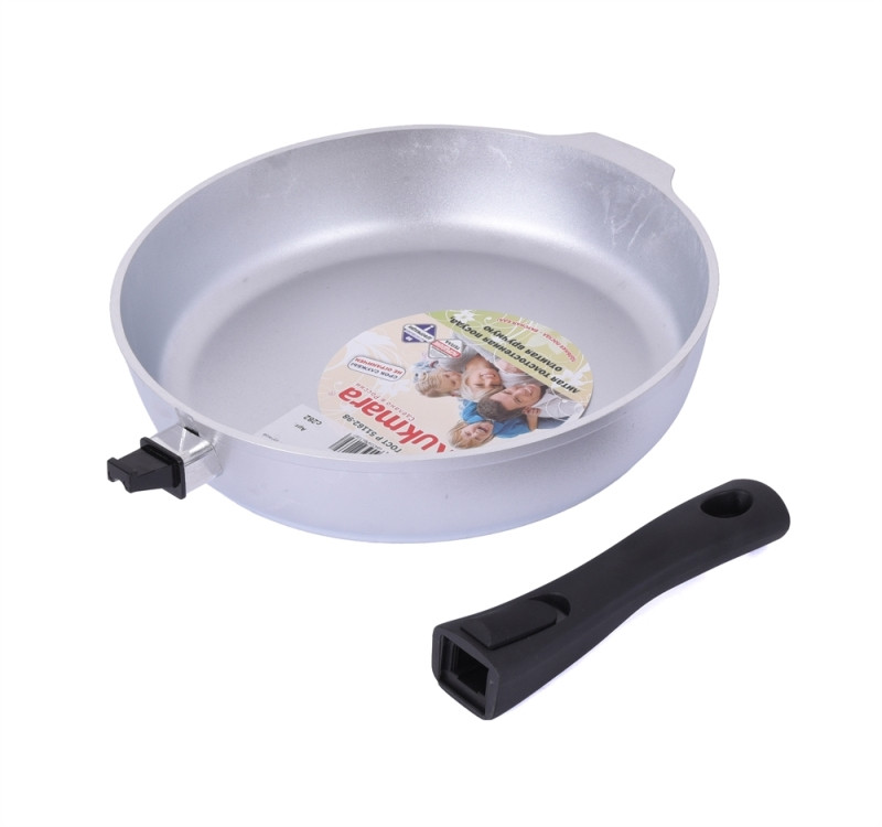 Сковорода 28/6,5 см со съемной ручкой Кукмара, фото 1