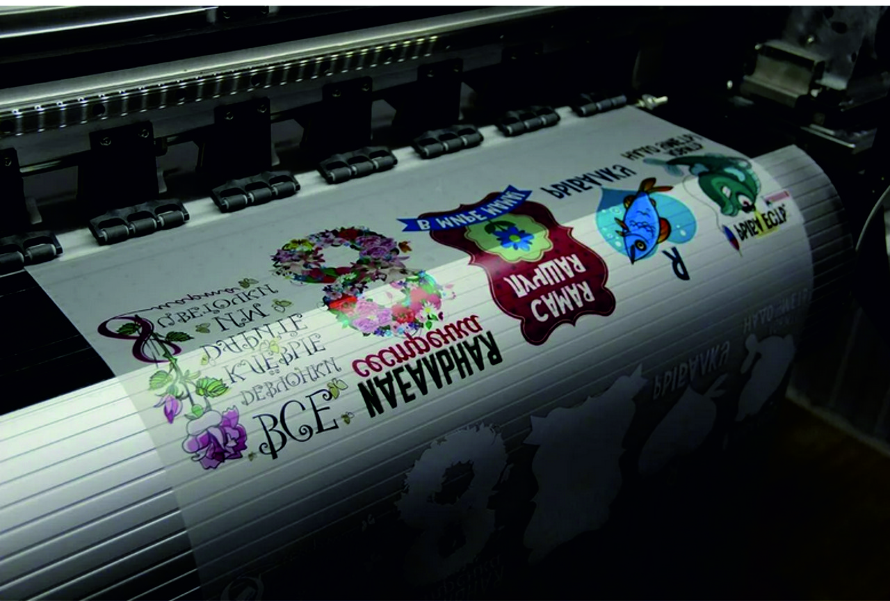 Печать DTF. Нанесение ДТФ. Печать оптом ДТФ наклеек для ткани., фото 1