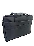 Классическая сумка-портфель для ноутбука "BIN SHI". Высота 30 см, ширина 41 см, глубина 7 см., фото 3
