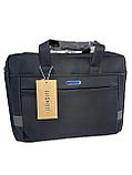 Классическая сумка-портфель для ноутбука "BIN SHI". Высота 30 см, ширина 41 см, глубина 7 см., фото 5