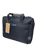 Классическая сумка-портфель для ноутбука "BIN SHI". Высота 30 см, ширина 41 см, глубина 7 см., фото 6