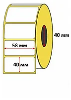 Термоэтикетка самоклеющаяся 58х40 (500 этикеток в рулоне)