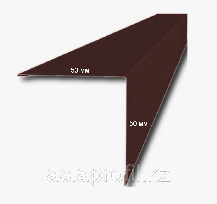 Угол наружный 50x50x3000 мм (ПЭ глянец) Ral 1014, 1015, 3005, 3020, 5005, 6005, 7004, 7024, 8017, 9003, 9006