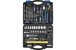 Набор инструмента универсальный, 56 предм., СИБИН (1/2"+1/4")