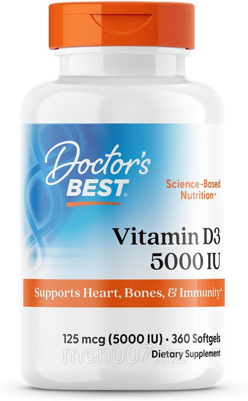 БАД Витамин D3, 5000 IU (360 капсул) Doctor's best
