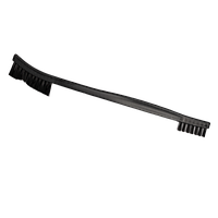 Мини щетка двухсторонняя жесткая, черная щетина LERATON DOUBLE SIDE HARD MINI BRUSH BR16