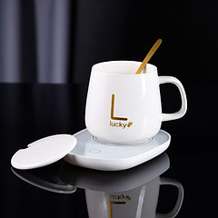 Подставка с подогревом LSK-1501, кружка, от USB, 16 Вт, белая