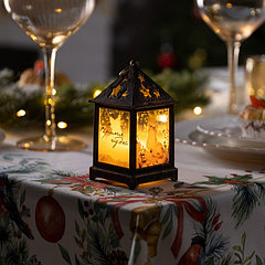 Светодиодная фигура «Бронзовый фонарь с лисой» 6.3 × 12 × 6.3 см, пластик, батарейки AG13х3 (в компл ...