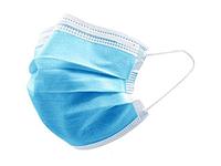 Маска защитная, одноразовая, трёхслойная, из нетканного материала нарезинках