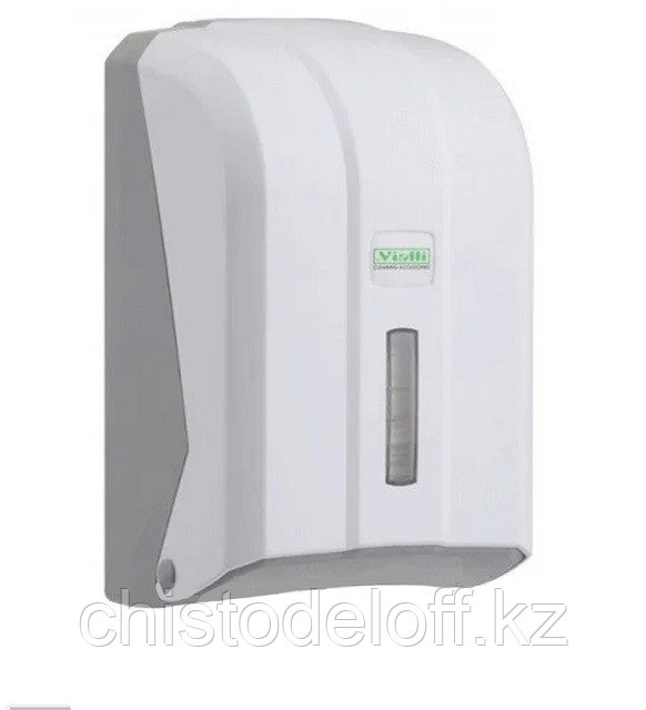 Диспенсер Vialli для листовой туалетной бумаги (Белый) K6