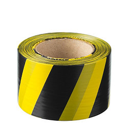 Сигнальная лента 70 мм х 200 м черно-желтый